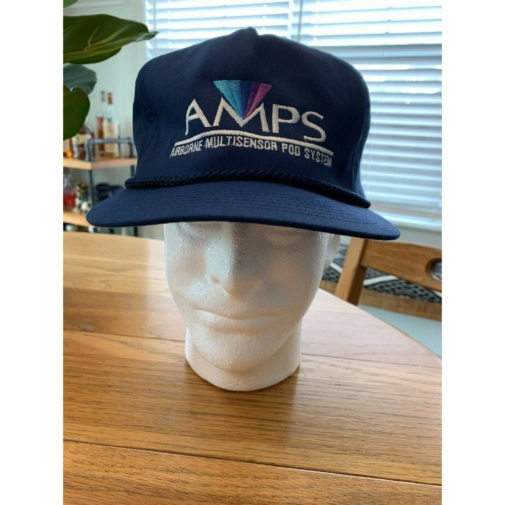 San Sun	AMPS Airborne Mobile Pod System Adjustable Hat, Vintage - Good Condition